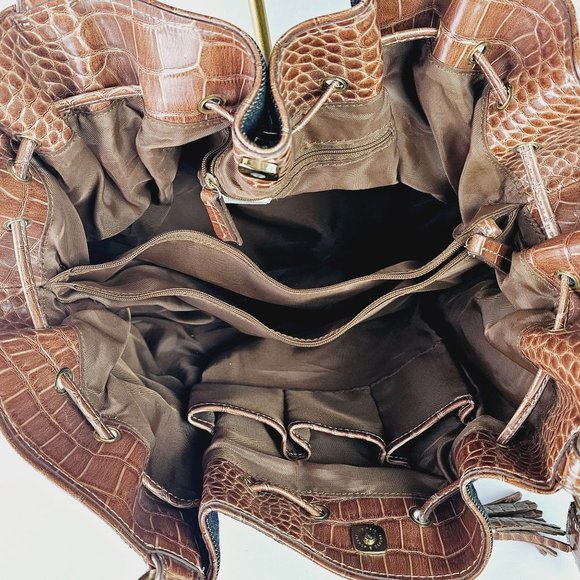 Vintage Y2K Liz Claiborne Denim Vegan Leather Hobo Bag & 2 Matching Wallets - Picture 3 of 12